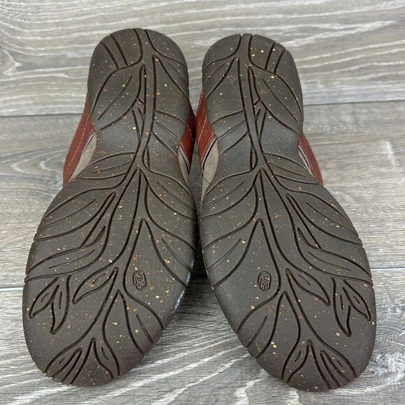 Teva Keelie Brown Leather Womens Sz 7.5 Thong Slip On T-Strap Flip Flop Sandals - Picture 7 of 15